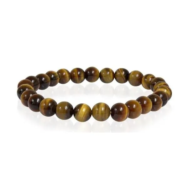 Tiger Eye 8mm Beaded Stretch Bracelet Kevin's Fine Jewelry Totowa, NJ