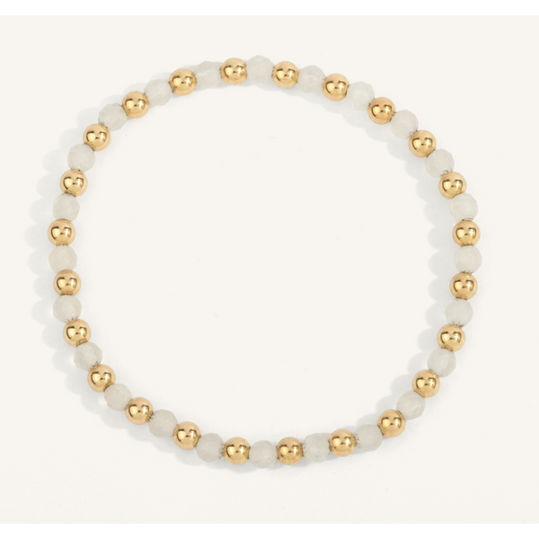Gold Filled Bead & Moonstone Bracelet Kevin's Fine Jewelry Totowa, NJ