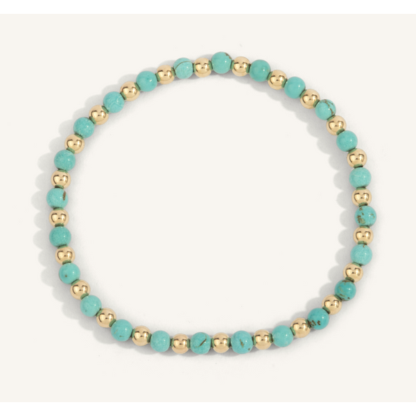 Gold Filled Beads & Blue Howlite Bracelet Kevin's Fine Jewelry Totowa, NJ