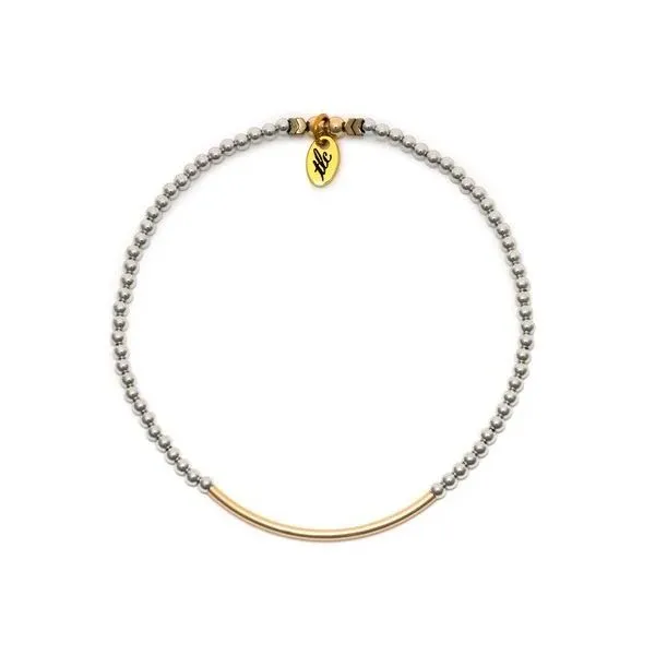 Beauty In Simplicity Sterling Silver & Gold Filled Bar Resilience Anklet Kevin's Fine Jewelry Totowa, NJ