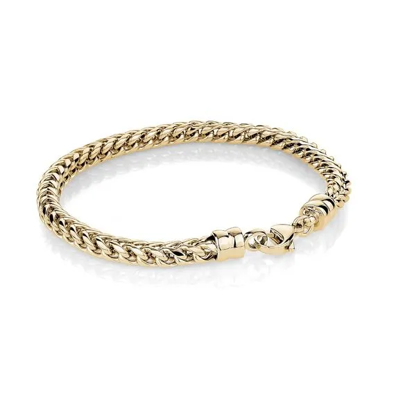 Stainless Steel Yellow IP Franco Bracelet Kevin's Fine Jewelry Totowa, NJ