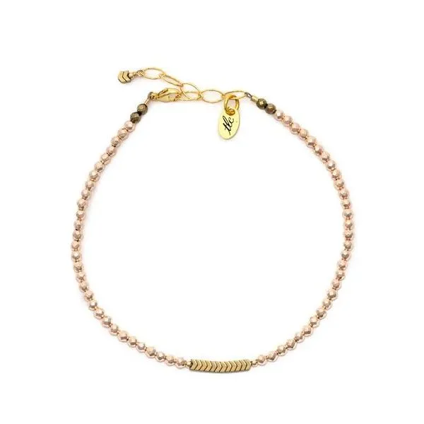 Rose Gold Hematite Classic Anklet Kevin's Fine Jewelry Totowa, NJ