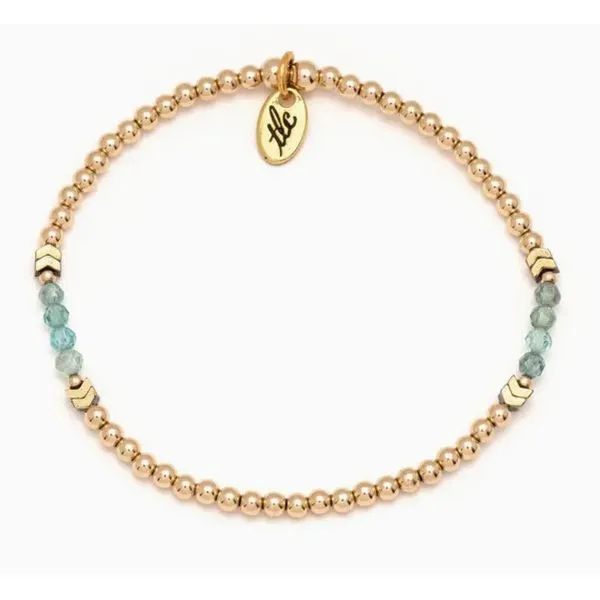 Stand Strong, Beautiful - Apatite & Gold Filled Resilience Bracelet Kevin's Fine Jewelry Totowa, NJ