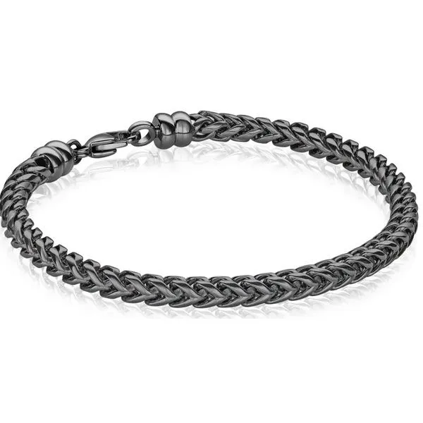 Stainless Steel Black IP 5mm Round Franco Bracelet Kevin's Fine Jewelry Totowa, NJ