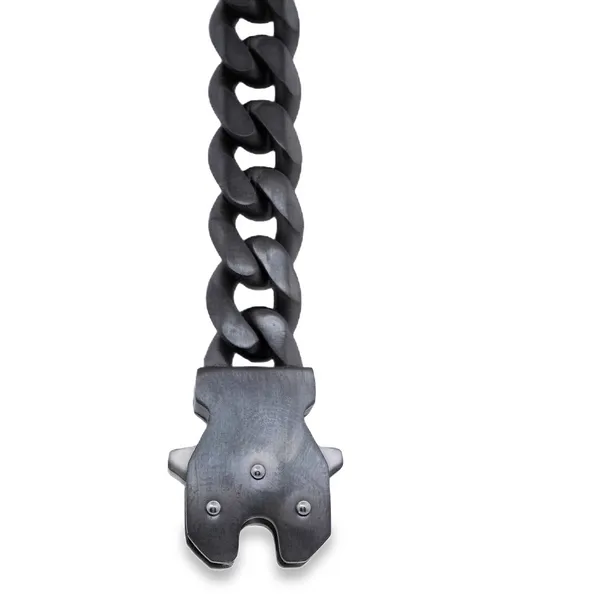 Stainless Steel Gun IP Matte 10mm Curb Link Bracelet Kevin's Fine Jewelry Totowa, NJ