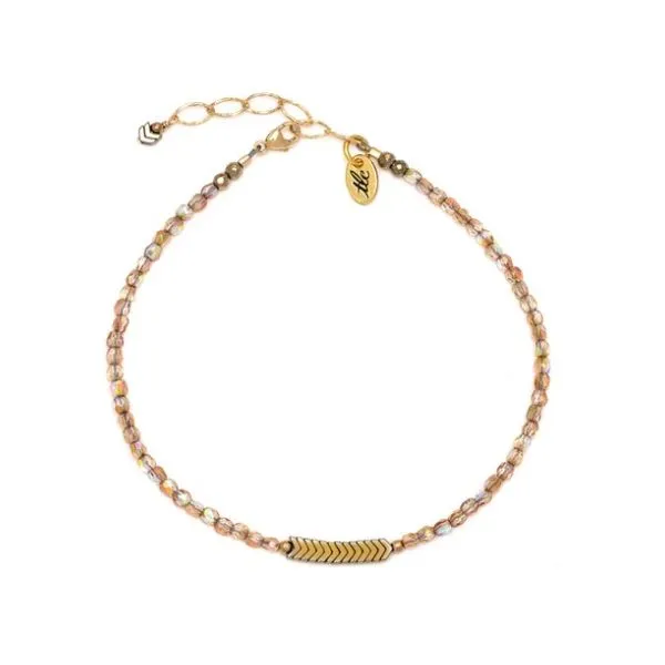 Gold Czech Glass Classic Anklet Kevin's Fine Jewelry Totowa, NJ