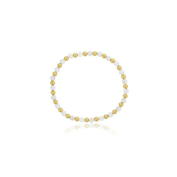 Gold Filled Bead & Moonstone Bracelet Kevin's Fine Jewelry Totowa, NJ