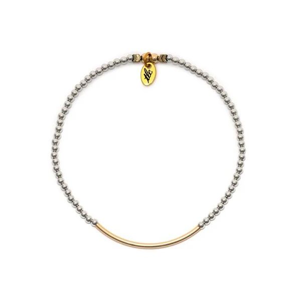 Beauty In Simplicity Sterling Silver & Gold Filled Bar Resilience Anklet Kevin's Fine Jewelry Totowa, NJ