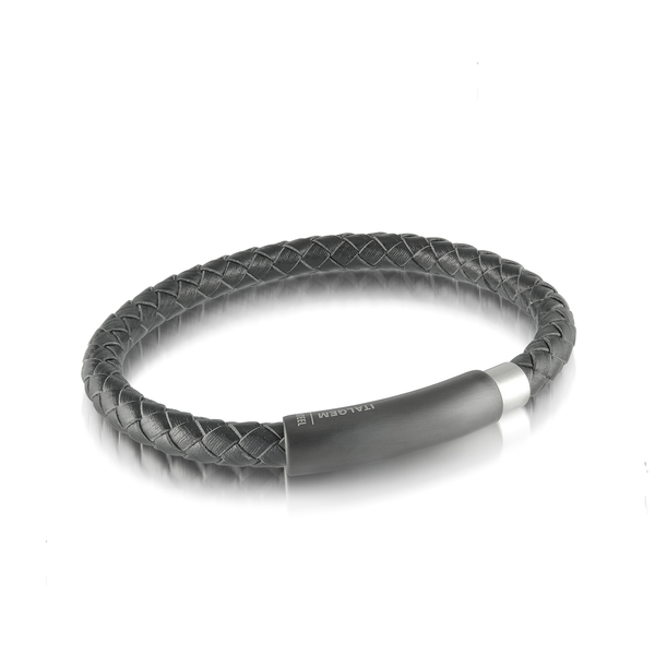 Stainless Steel Black IP Black Leather Bracelet Kevin's Fine Jewelry Totowa, NJ