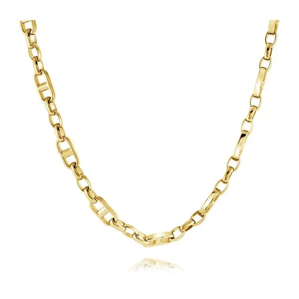 Stainless Steel Gold Ip 7mm 24