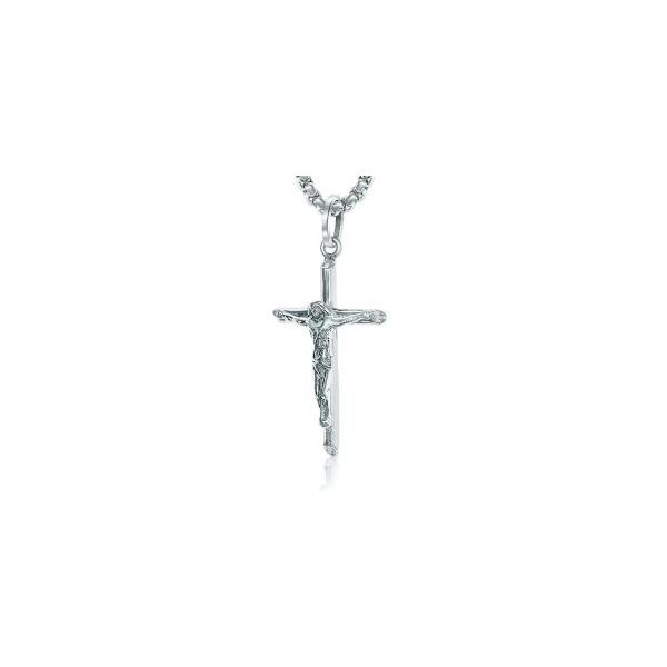 Stainless Steel Crucifix On 22