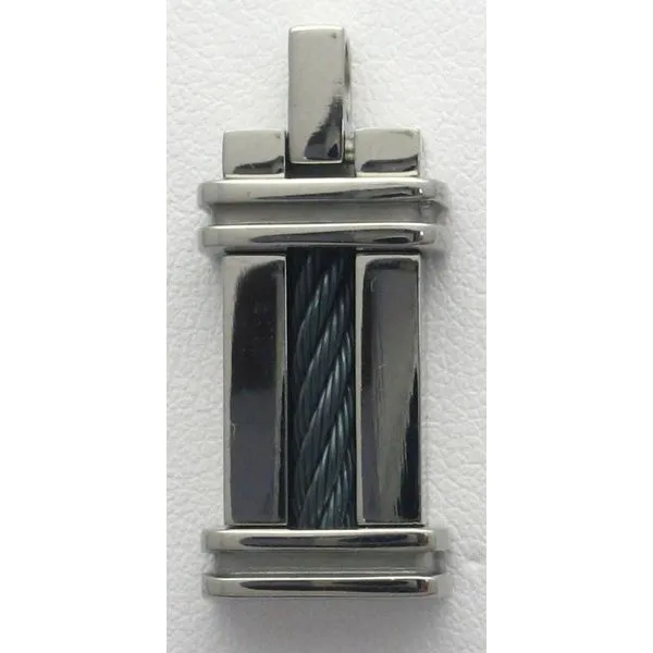 Titanium & Black Cable Pendant Kevin's Fine Jewelry Totowa, NJ
