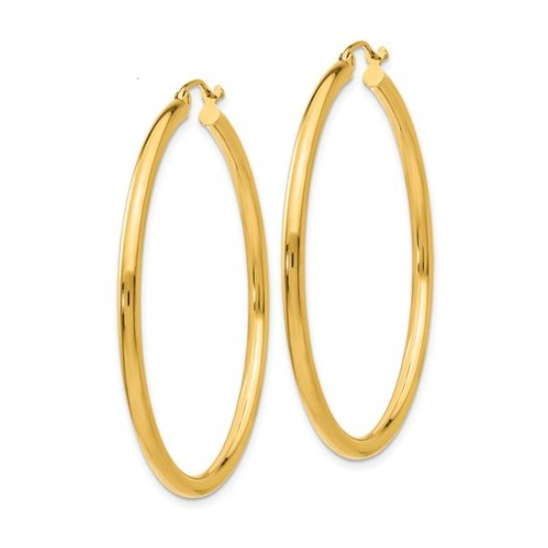 14K Yellow Gold 2.5mm Tube Earrings Kevin's Fine Jewelry Totowa, NJ