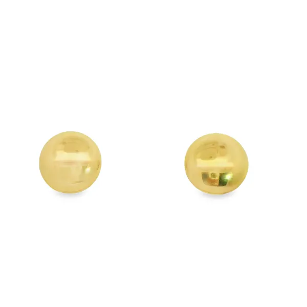 14K Yellow Gold Domed Round Stud Earrings Kevin's Fine Jewelry Totowa, NJ