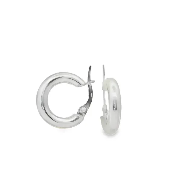 14K White Gold Hoop Earrings Kevin's Fine Jewelry Totowa, NJ