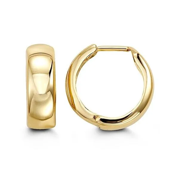 10K Yellow Gold Huggie Hoop Earrings Kevin's Fine Jewelry Totowa, NJ