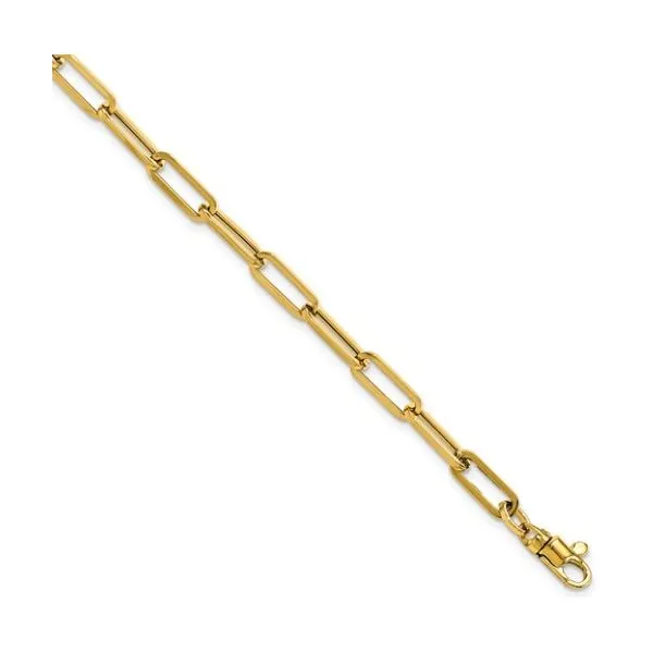 14K Yellow Gold 7.5 Paper Clip Bracelet Kevin's Fine Jewelry Totowa, NJ