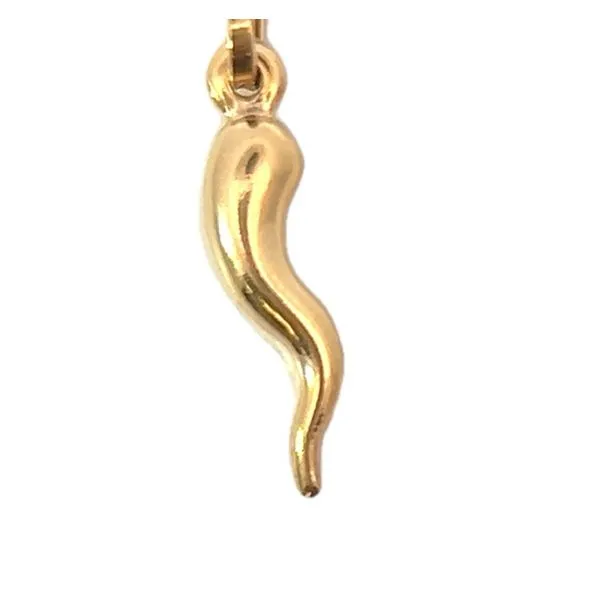 14K Yellow Gold Italian Horn Charm Kevin's Fine Jewelry Totowa, NJ