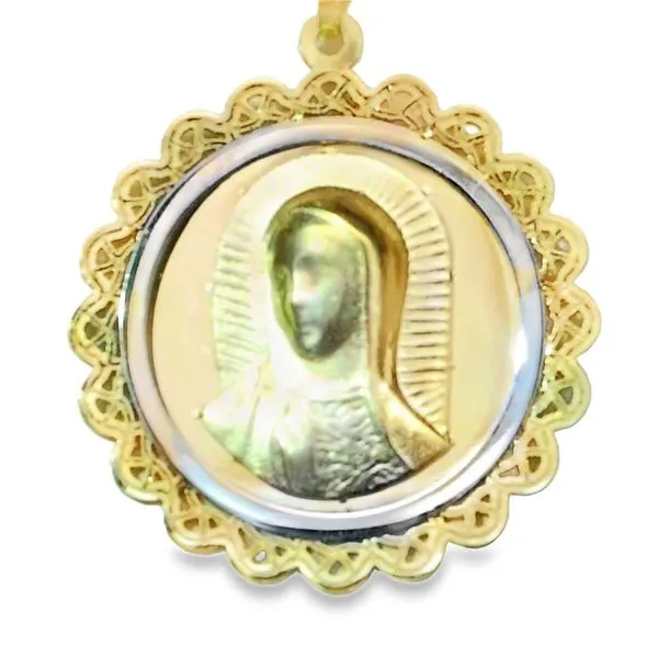 14K Yellow Gold Mother Mary Medal Kevin's Fine Jewelry Totowa, NJ