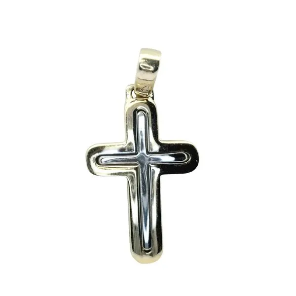 14K Yellow & White Gold Cross Kevin's Fine Jewelry Totowa, NJ