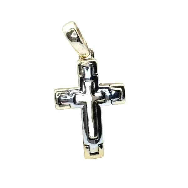 14K Yellow & White Gold Cross Kevin's Fine Jewelry Totowa, NJ