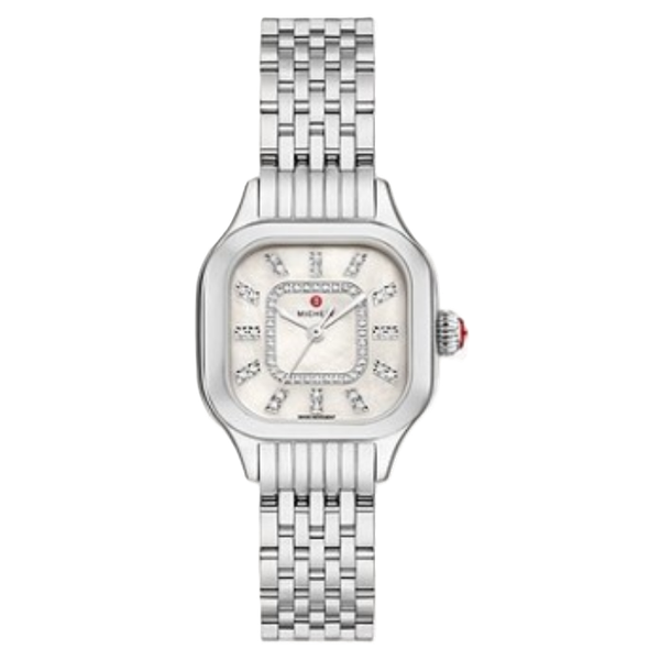 Michele Meggie Mop Diamond Dial Steel Bracelet Serial TRH2021585 Kevin's Fine Jewelry Totowa, NJ