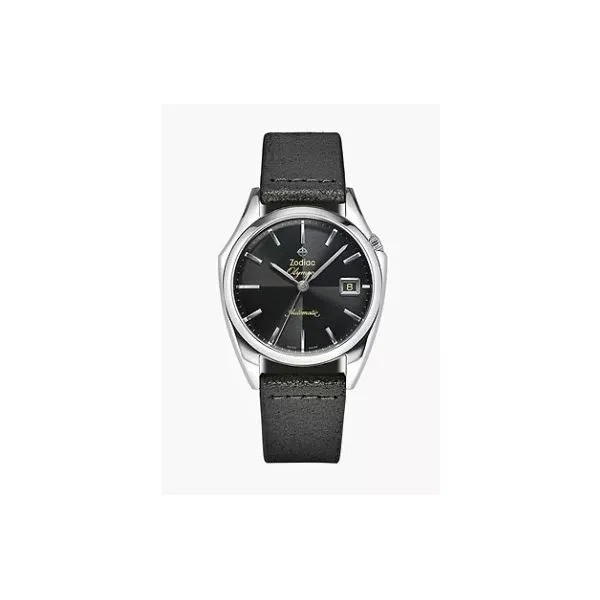 Zodiac Field Olympos Automatic 40mm Black Dial Leather Watch similar item image