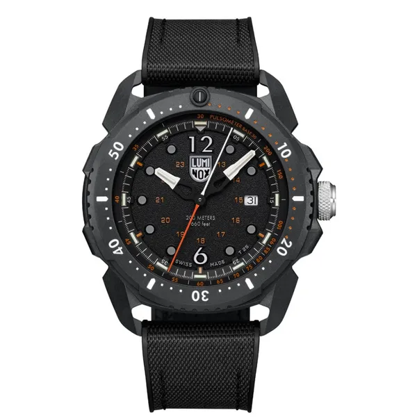 Luminox Ice Sar Artic 46Mm Watch With Black Dial On Black Rubber Band Kevin's Fine Jewelry Totowa, NJ