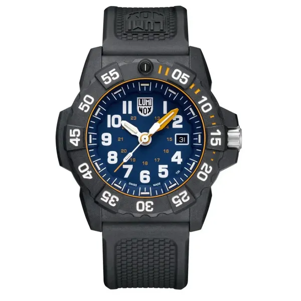 Luminox Navy Seal Foundation 45mm Watch With Blue Dial On Black Rubber Band Kevin's Fine Jewelry Totowa, NJ