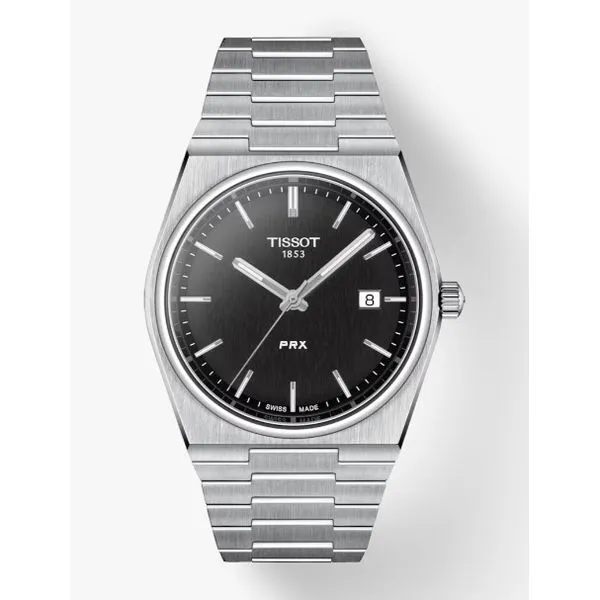 全ての PRX Tissot Quartz 001-599-00280 Bracelet Metal Dial Black 時計
