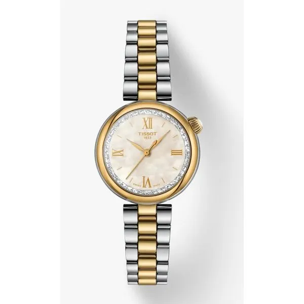 Tissot Desir Two Tone Case MOP Dial Two Tone Metal Bracelet Kevin's Fine Jewelry Totowa, NJ