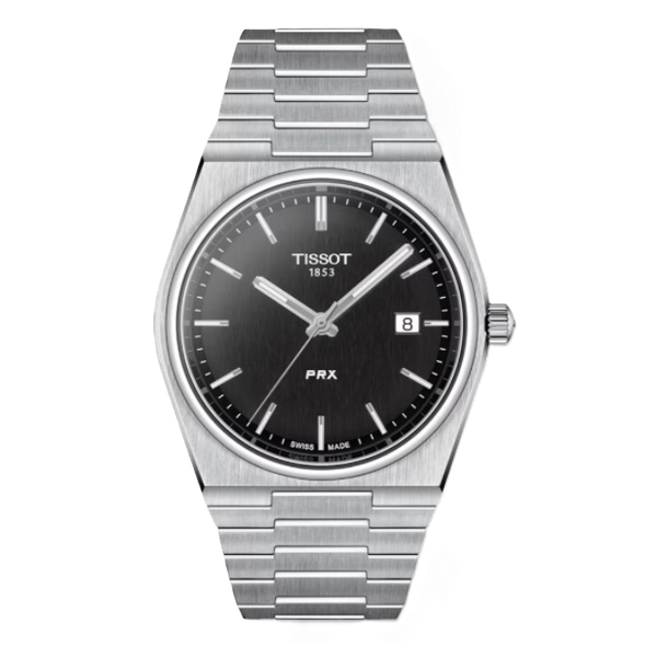 Tissot PRX Quartz Black Dial Metal Bracelet Kevin's Fine Jewelry Totowa, NJ