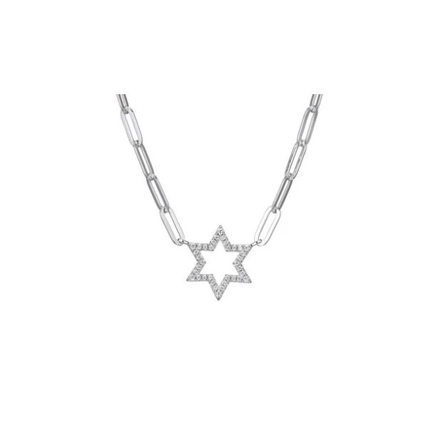 Sterling Silver Cz Star Necklace Kevin's Fine Jewelry Totowa, NJ