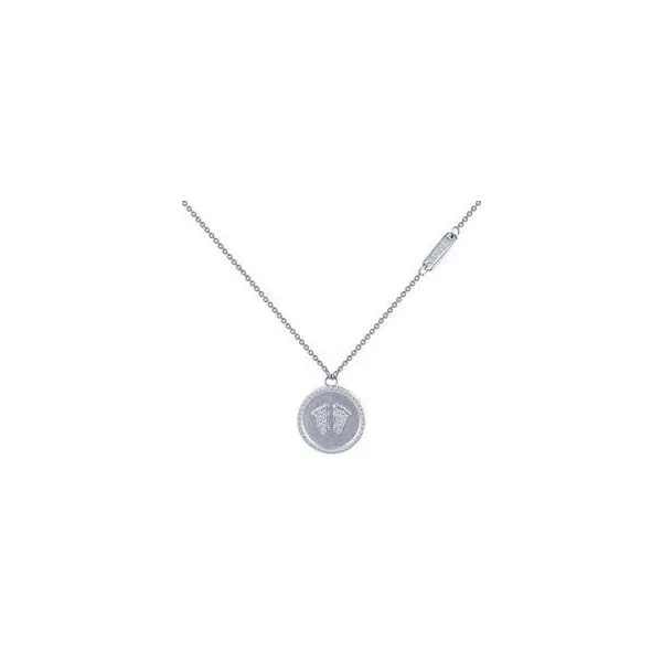 Sterling Silver Simulated Diamond Baby Feet Necklace Kevin's Fine Jewelry Totowa, NJ