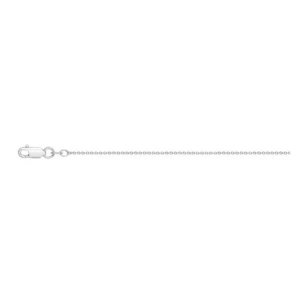 Sterling Silver Rhodium Plated 18