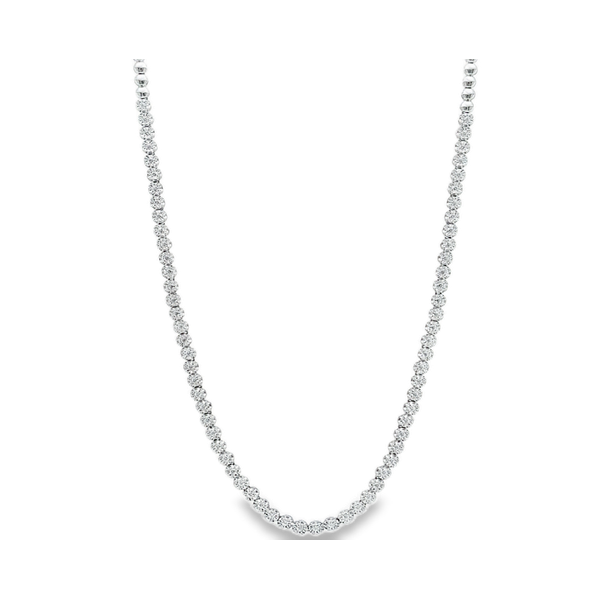 Effy Sterling Silver Tennis Necklace With .98 Ct Twt. Lab Grown Diamonds Kevin's Fine Jewelry Totowa, NJ