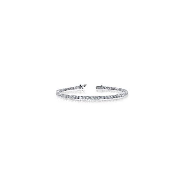 Sterling Silver Simulated Diamond Tennis Bracelet 3.25 Ct Twt Kevin's Fine Jewelry Totowa, NJ