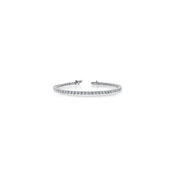 Sterling Silver Simulated Diamond Tennis Bracelet 3.25 Ct Twt Kevin's Fine Jewelry Totowa, NJ