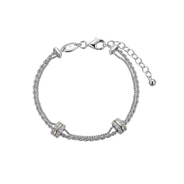 Sterling Silver Cz Double Rope Bracelet Kevin's Fine Jewelry Totowa, NJ