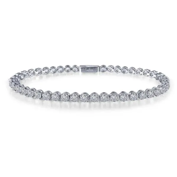 Sterling Silver With 4.29 Ct Simulated Diamond Tennis Bracelet Kevin's Fine Jewelry Totowa, NJ