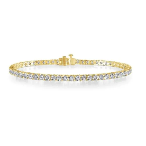 Sterling Silver Gold Plated Simulated Diamond 5.50 Ct Twt...