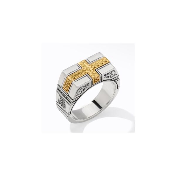 Sterling Silver And 18K Yellow Gold Ring Size 10 By Konstantino Kevin's Fine Jewelry Totowa, NJ