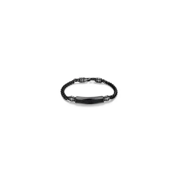 Sterling Silver Gun Metal Black Sapphire Bar Bracelet Kevin's Fine Jewelry Totowa, NJ