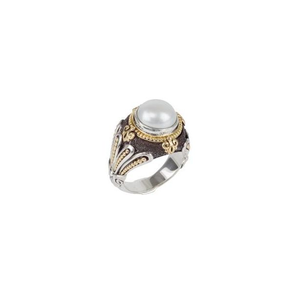 Sterling Silver & 18K Yellow Gold Pearl Ring By Konstantino Kevin's Fine Jewelry Totowa, NJ
