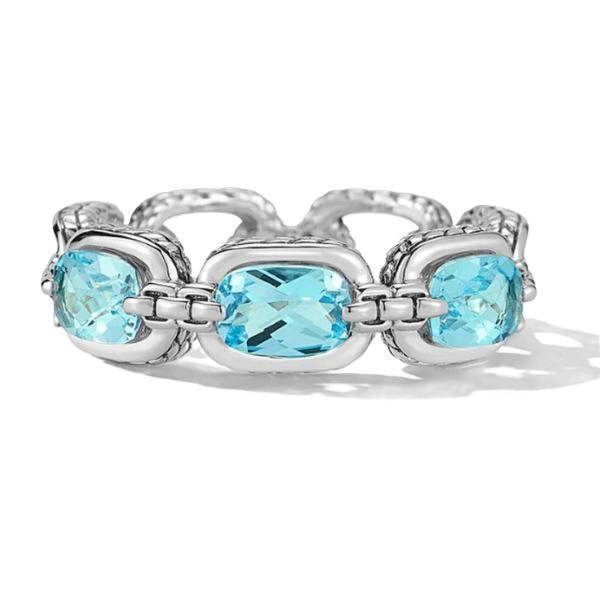 Silver Ring with Stones Kevin's Fine Jewelry Totowa, NJ