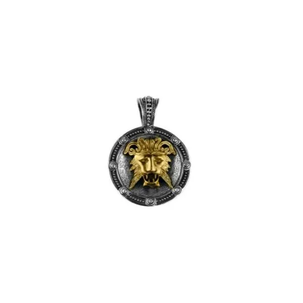 Sterling Silver & Bronze Lionhead Pendant By Konstantino Kevin's Fine Jewelry Totowa, NJ