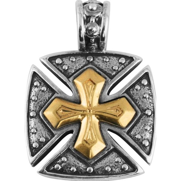 Sterling Silver & Bronze Maltese Cross By Konstantino Kevin's Fine Jewelry Totowa, NJ
