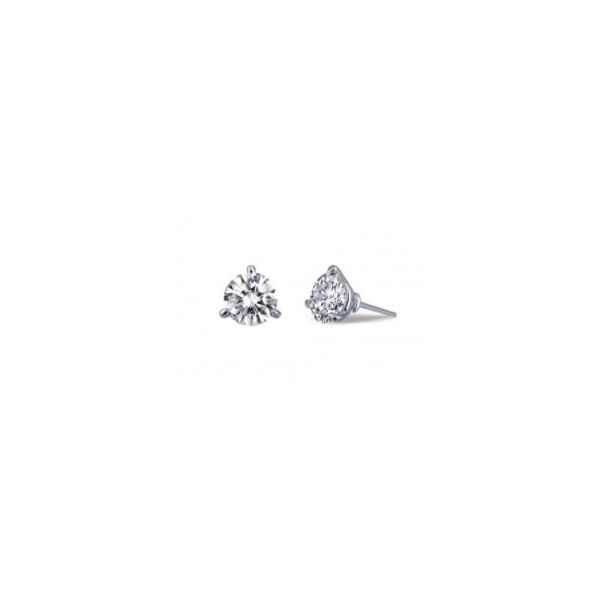 Sterling Silver Simulated Diamond 3 Prong Stud Earrings 1.00 Ct Twt Kevin's Fine Jewelry Totowa, NJ