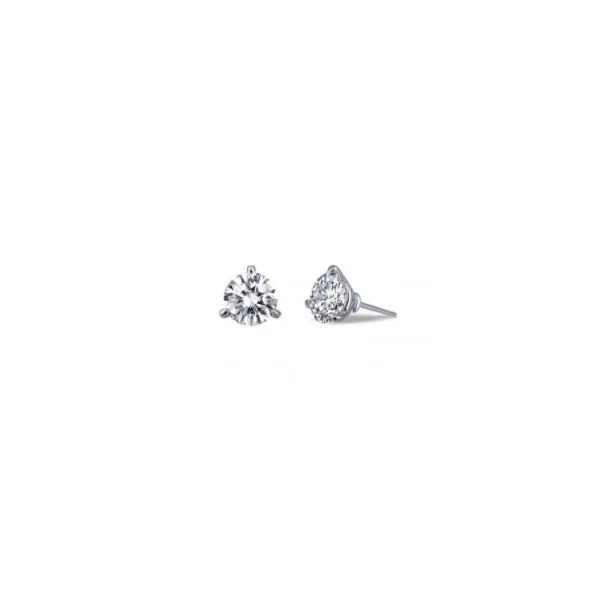 Sterling Silver Simulated Diamond 3 Prong Stud Earrings 1.00 Ct Twt Kevin's Fine Jewelry Totowa, NJ