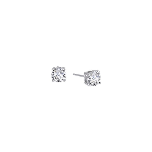 Sterling Silver Simulated Diamond 4 Prong Stud Earrings 1.50 Ct Twt Kevin's Fine Jewelry Totowa, NJ